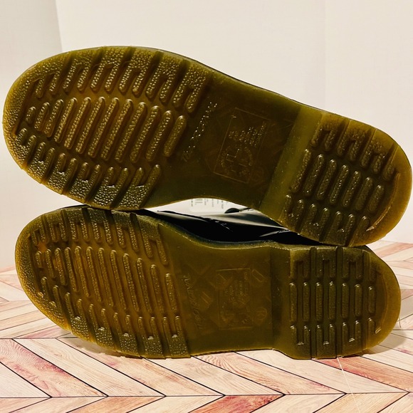 Dr Martens 1460 Blu Marin Navy Blue Smooth Leather Mens 4 Wmns 5 Boots Lace Up - Picture 9 of 16